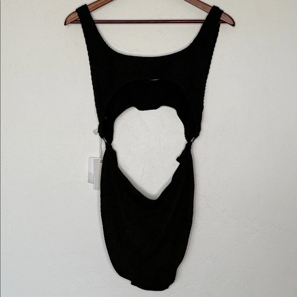Good American Always Fits Monokini Black 2X 3X NWT Cutout One Piece Swimsuit